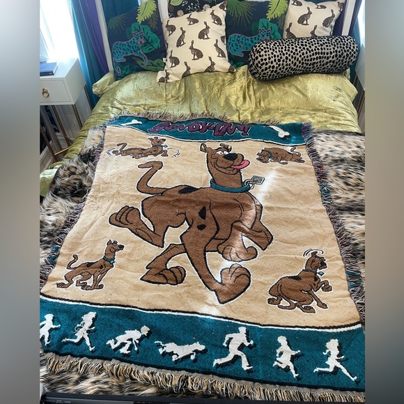 Scooby Doo Bedding Vintage Fringed Scooby Doo Throw Blanket Poshmark